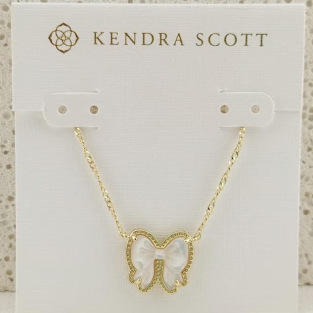 Kendra Scott Haley Bow Gold Pendant Necklace